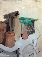 still life with plant